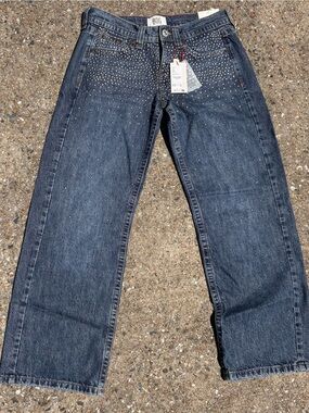 BDG Straight Leg Jeans with Silver Stud Detail